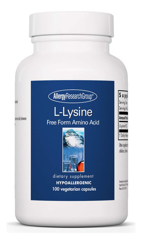 Allergy Research Group - L-lisina 500 Mg - Colágeno E Saúde