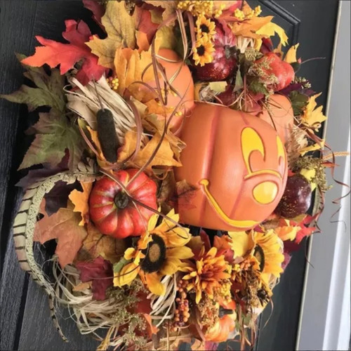 Nuevo Decoração De Guirlanda De Abóbora De Outono Halloween - Imagem 3