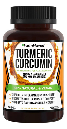 Curcumina De Cúrcuma Com Pimenta Preta Bioperine E 95% De Cu