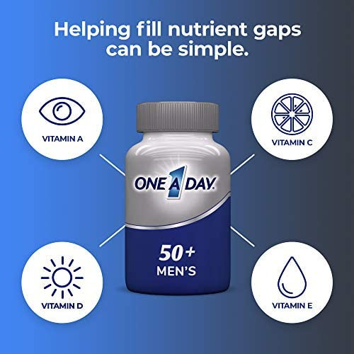 One A Day Men"s 50+ Healthy Advantage Multivitamínico, Suple - Imagem 4