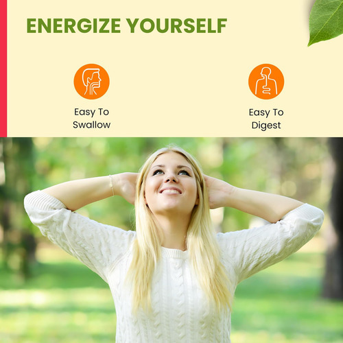 Shifaa Nutrition Energize, Vitaminas Energéticas Diárias Nat - Imagem 3