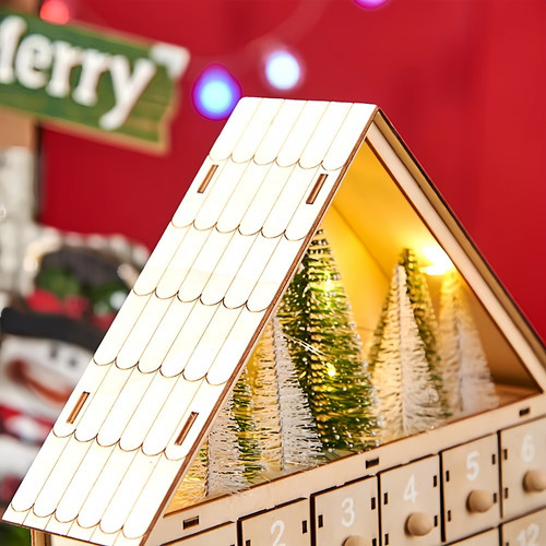 Decorações De Casa De Cabana De Advento De Natal - Imagem 7