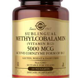 Vitamina B-12 Marca Solgar, 5000 Mcg, 60 Comprimidos