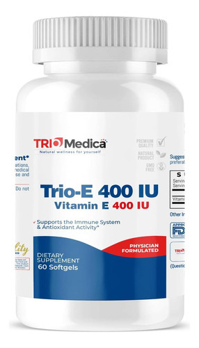 Triomedica Trio-e 400 Iu Vitamina E (400 Ui) Dl-alfa, Suplem