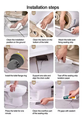 Anel De Vedação De Flange De Vaso Sanitário Anti-odor - Imagem 10