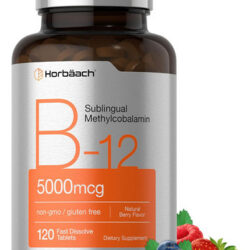 Vitamina B-12 Marca Horbaach, 5000 Mcg, 120 Comprimidos