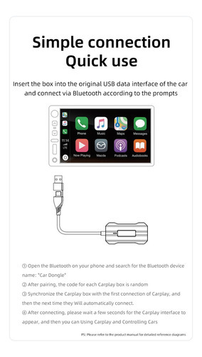 Streaming Box Automotivo Carro Multimídia Carplay ParaiPhone - Imagem 9