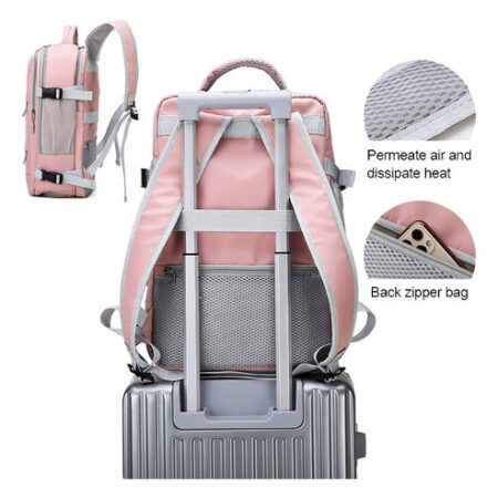 Mochila De Viagem Antifurto Multifuncional Para Laptop - Imagem 3
