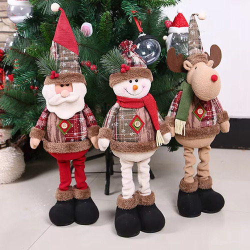 Decorações De Natal Decoração De Boneca Retrátil Interna - Imagem 6