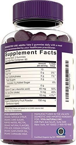 Vitamina C Viva Naturals 45 Mg 120 Gomitas - Imagem 7