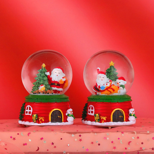 Decoração De Bola De Cristal: Presente De Globo De Neve Mus - Imagem 5