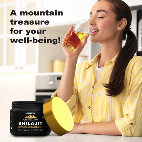Shilajit 500 Mg - Resina Shilajit Orgânica Pura Do Himalaia - Imagem 8