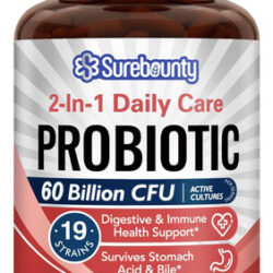 Surebounty Probióticos 60 Bilhões De Ufc 19 Cepas, Probióti