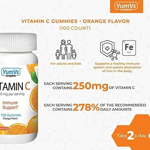 Vitamina C Yumvs 250 Mg 100 Gomitas - Imagem 2