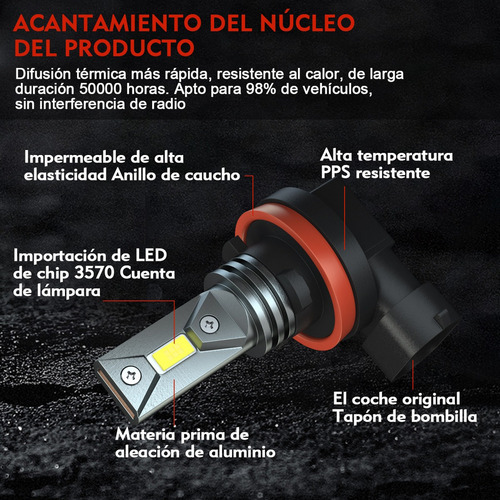Para O Kit De Faróis Led Nissan Sentra 2011-2021 2022 H9 H11 - Imagem 5