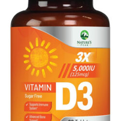 Vitamina Diu (125 Mcg) - Vitamina D Mastigável De Alta Potên