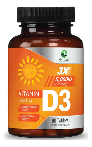 Vitamina Diu (125 Mcg) - Vitamina D Mastigável De Alta Potên