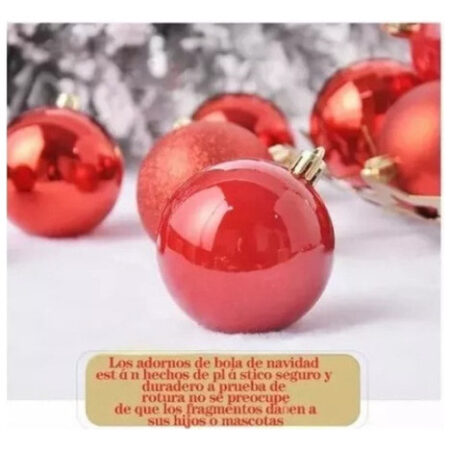 Novo 24 Esferas De Natal, Doces, Árvore De Decoração De - Imagem 13