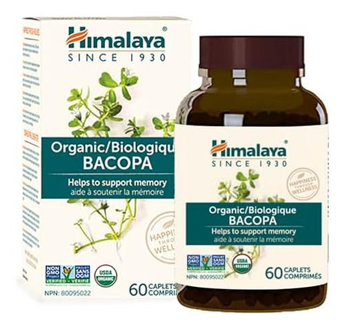 Himalaia Bacopa Organic Monnieri Suplemento De Ervas Nootróp - Imagem 8