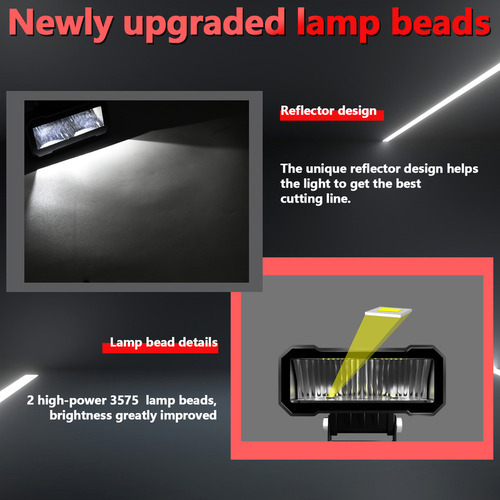 Luz De Trabalho: Suvs Led, Quadriciclos, Caminhões, Motocicl - Imagem 3