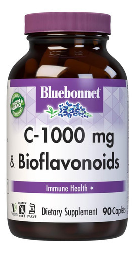Bluebonnet Vitamina C 1000 Mg Mais Cápsulas De Bioflavonóid