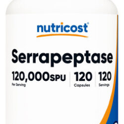 Suplemento Nutricost Serrapeptase 120.000 Spu 120 Cápsulas
