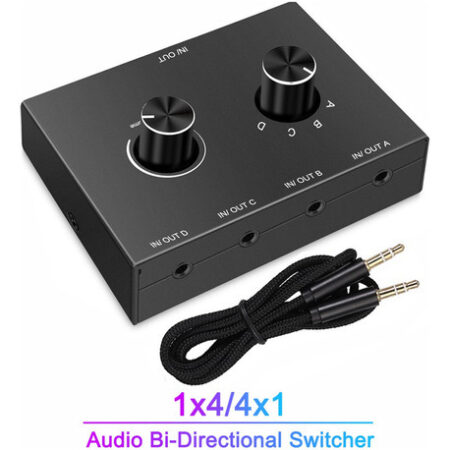 Comutador De Áudio Estéreo Com Conector De 4 Vias De 3,5 Mm - Imagem 8