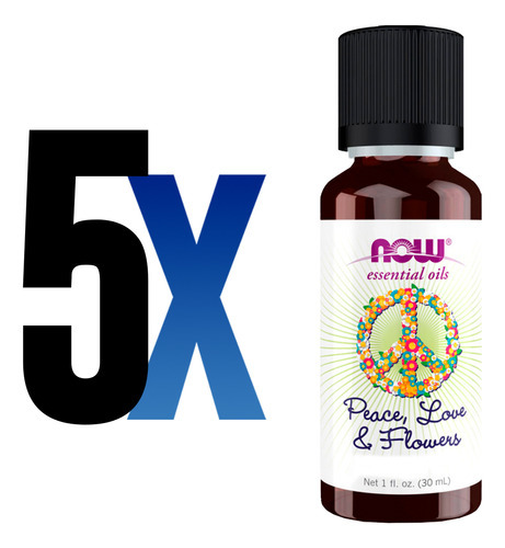 Óleo De Peace, Love E Flores Now Foods 30ml Importado 5un - Imagem 2