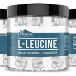Earthborn Elements L-leucina 200 Cápsulas, Pura E Não Diluíd