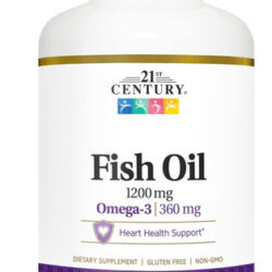 Óleo De Peixe Do Século 21 1200 Mg Cápsulas Softgel, 140 Con