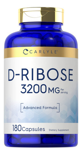 Suplemento Carlyle D-ribose Em Cápsulas 3200 Mg 180 Unidades