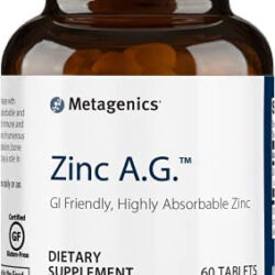 Metagenics Zinc Ag, Suplemento Absorvível Gi Friendly 20 Mg