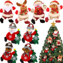 8 Peças De Bonecas De Natal Para Crianças Fofas, Decorações