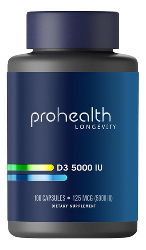 Prohealth Vitamin Diu (5000 Ui, 100 Cápsulas)