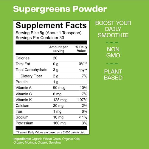Incrível Grass Super Greens Booster: Mistura De Smoothie De - Imagem 2