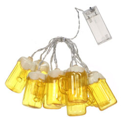 Caneca De Cerveja De 6,5 Pés E 10 Led String Lights Decoive