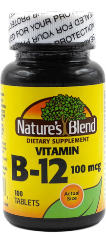 Nat B Vitamina B-12 Tb 100mcg 100