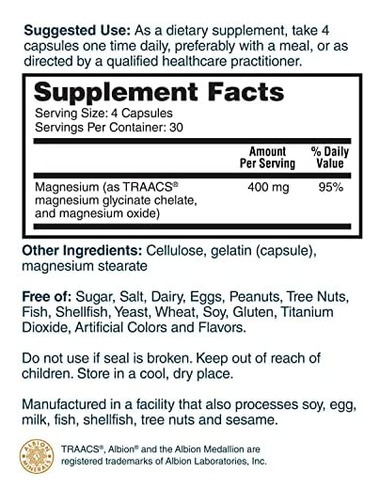 Natures Lab Gold Magnésio Glicinato 400 Mg - Suporta Saúde - Imagem 6