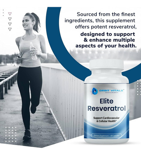 Orbit Vitals Elite Resveratrol 600 Complexo Padronizado Tran - Imagem 5