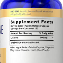 Carlyle L Serina Cápsulas 500 Mg | Contagem 120 | Suplemento