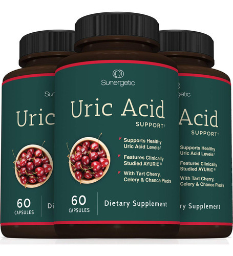 Suplemento Sunergetic Premium Uric Acid Support 60 Cápsulas - Imagem 7