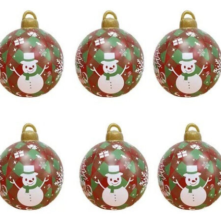Decoração Exterior De Bola De Natal Inflável Grande 6 Peç - Imagem 17