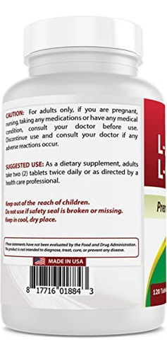 Best Naturals L-arginina L-ornitina - 1000 Mg Por Porção - - Imagem 3