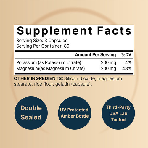 Suplemento Naturebell Potássio 200 Mg + Magnésio 200 Mg 240 - Imagem 2