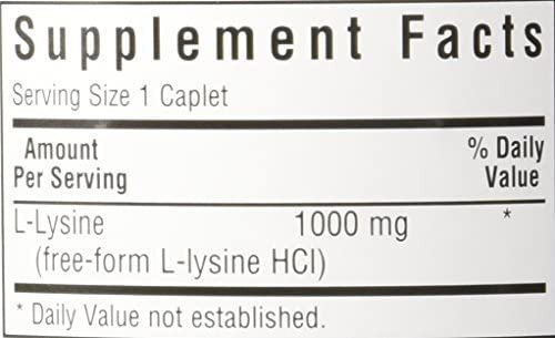 Cápsulas Bluebonnet L-lisina 1000 Mg, 100 Contagens - Imagem 4