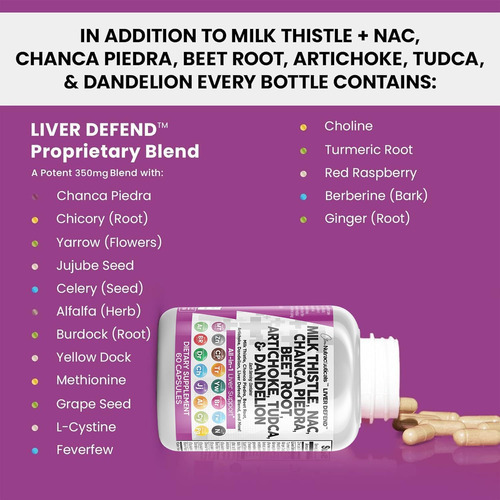 Nutracêuticos Limpos Cardo Mariano 3000mg Nac Chanca Piedra - Imagem 4