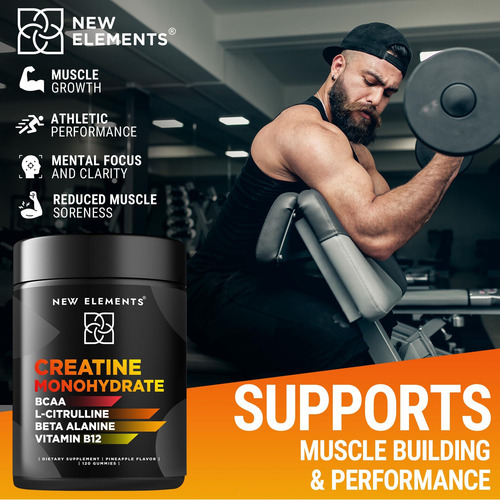 Gummies De Monohidratos De Creatina 5mg Com Bcaa L-citrulina - Imagem 6