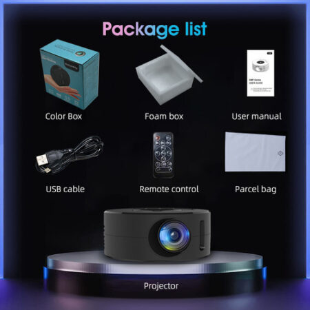 Xr Projetor Portátil Mini Led 1080p Hd 1500 Lumens Usb - Imagem 5