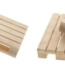 4 Peças De Decoração De Paletes De Madeira De 120x80mm Para