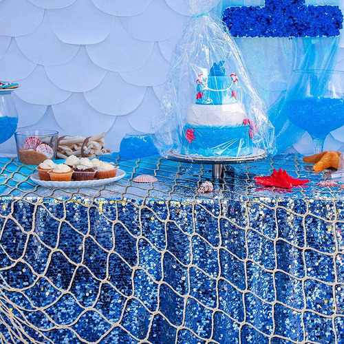 Rede De Pesca Decorativa Pendurada Arrastão Decorações Festa - Imagem 5